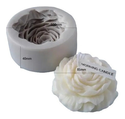 3D Silicone Mold Large Peony Flower for Candle and Soap Making Craft - Molde Silicona 3D Flor Peonia Grande Vela Jabón Artesanía
