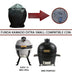 Premium Kamado Grill Cover All Sizes Heavy Duty Canvas with Velcro Closure 11