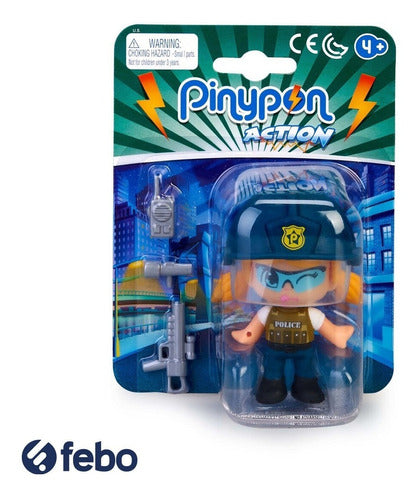 Pinypon Action Policeman + 3 Accessories Febo 1