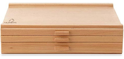 7Elements Artist Storage Supply Box - Wooden D 3