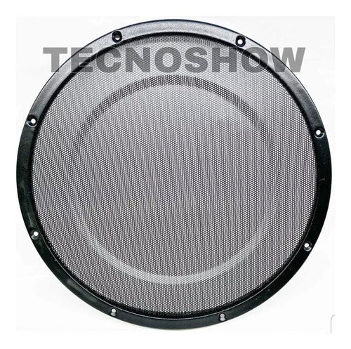 Set of 2 Metal Speaker Grills for 12-Inch Woofer with Ring 0