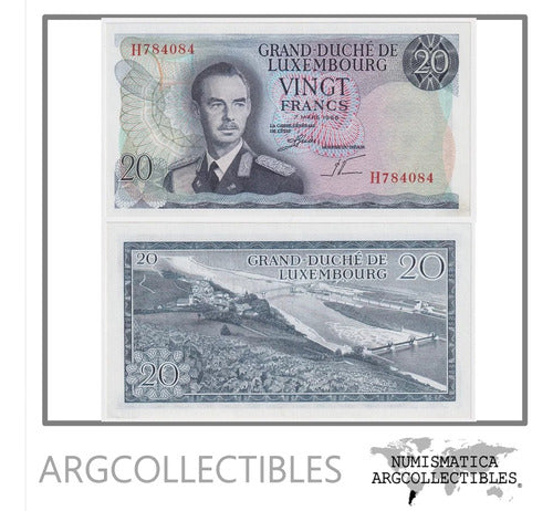 Luxemburgo Billete 20 Francos 1966 P-54 Unc 0