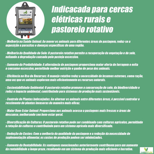 Kit Cerca Eletrica Para Gado Aparelho Choque + Acessórios 1