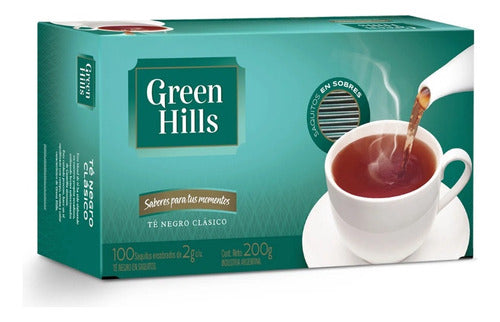 Té Green Hills Caja 100 Saq X 1 Unidad - 0