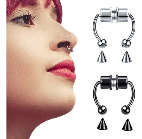 Californian Faux Magnetic Septum Piercing Stainless Steel 7