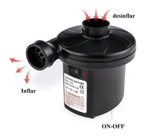 12V Air Pump Inflator and Deflator with 3 Nozzles 0