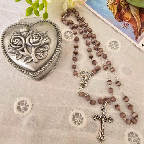 Italian Jewellery Box with Rosary 1
