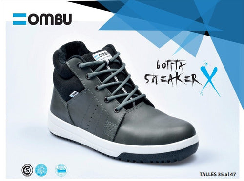 Sneaker Boot Ombu Gray with Composite Toe Size 43 1