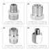 Profissional 4pcs Airbrush Adapter Kit Conjunto De Conector 2