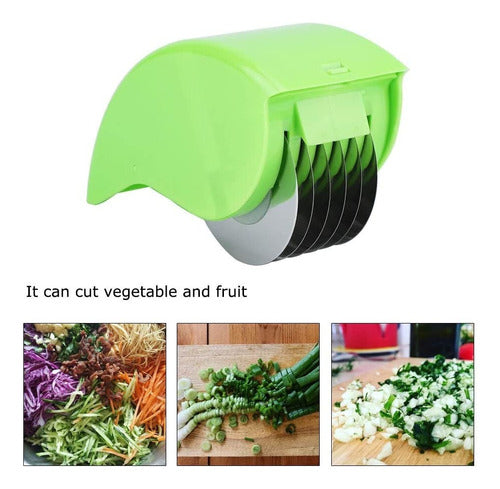 Manual Vegetable Chopper Stainless Steel Blades Cutter 2