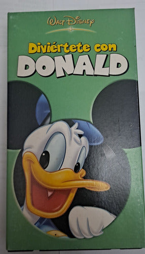 Película Diviértete Con Donald En Video Vhs De Walt Disney 1