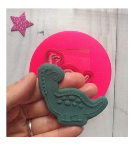 Acrylic Dinosaur Texturizing Stamp with Cutter Various Models 4