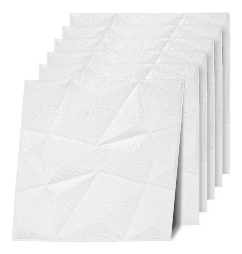 Pack of 6 Self-Adhesive 3D Subway Type Plates 36