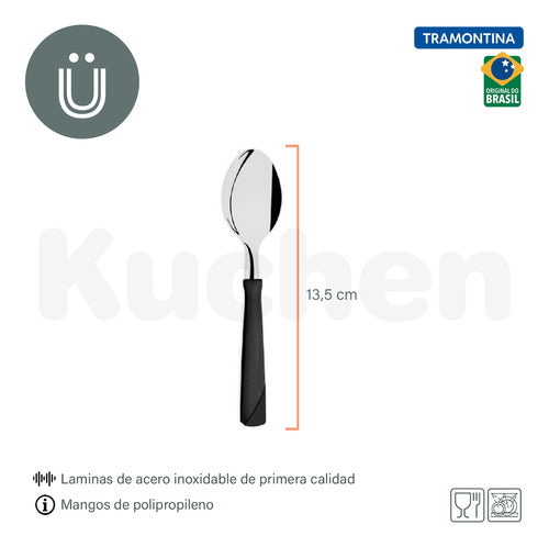 Tramontina New Kolor Stainless Steel Teaspoon x24 1