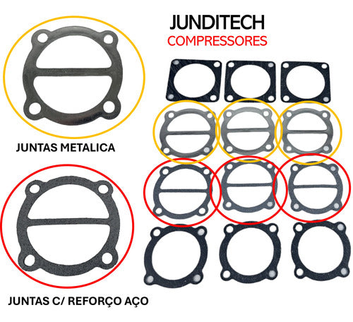 Kit De Junta Completo Cmw 15 Motomil - 3 Pistões - 13 Peças 4