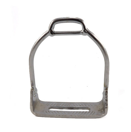 Large Quality Chromed Iron Stirrups by Crespo 0