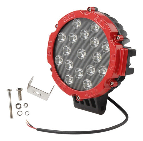 Full Racing 17 LED 51W 3700 Lumens Off Road Auto Auxiliary Light 12 and 24V 4