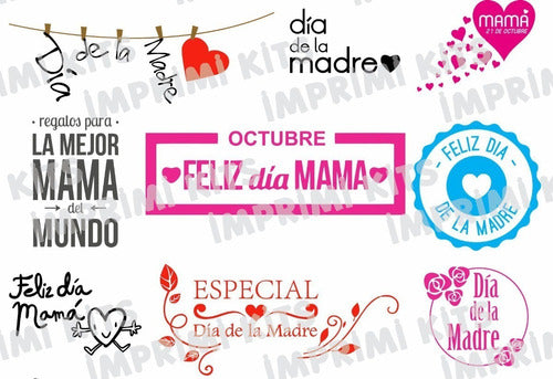 Pack Imagenes Png Dia De La Madre Sublimacion Sublimar 1