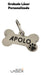 Personalizable Laser Engraved Steel Dog Cat Tag x1 1