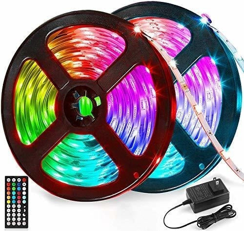 Leoter Tira De Luces Led Kit De 32.8 Pies - Rgb Que Cambia De Color 0