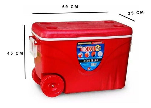 Colombraro Portable Cooler 52 Liters with Wheels 1