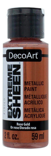 DecoArt 2 oz Rose Gold Extreme Sheen Paint 3
