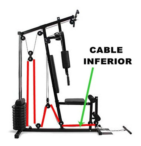 Technogym Steel Cable Multigym Randers Lower Legs 4.00 M 2