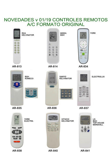 Controles Remote Air Surrey Carrier Rfl-0301 Rfl-0601ehl 5