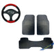Goodyear PVC 3-Piece Car Mat Set and Steering Wheel Cover Kit 6