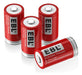 4 Pilas Ebl Cr123a Litio Recargables 750mah Con Cargador 2