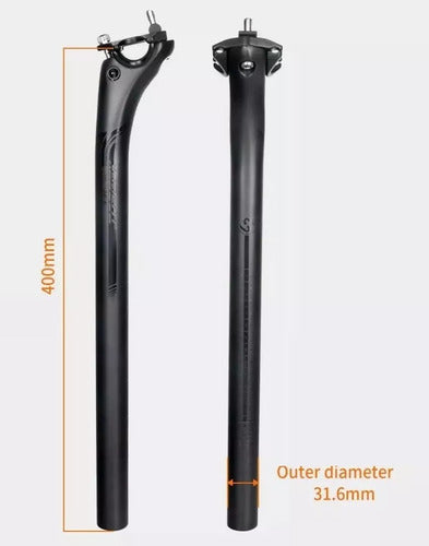 Toseek Carbon Post 31.6mm Length 400mm Offset 20mm TS160 1