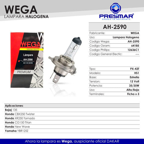 Wega Kit Service Aceite Y Filtros Honda Xr 250 Tornado F500 15w50 5