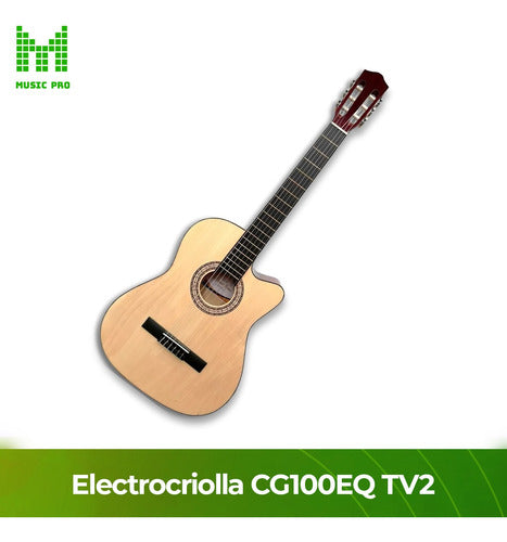 Rómulo García Guitarra Electrocriolla 2eq Exelente Sonoridad + Funda 4