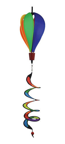 In The Breeze Mini Rainbow Panel Hot Air Balloon Wind Spinner 0