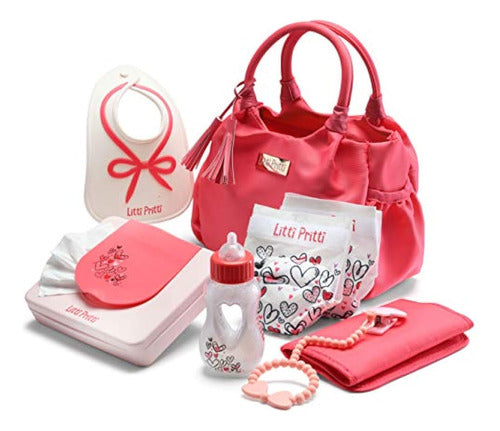 Litti Pritti Baby Doll Set De Bolsa De Pañales, Juego De 9 P 0