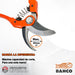 Bahco Pruning Shear Set P121-23-F + Sharpener + Case 5