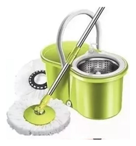 Aromas® Centrifugal Mop Bucket with Adjustable Handle + 2 Mop Heads 1