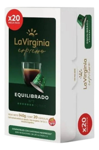 La Virginia Espresso Equilibrado N7 - 3 Boxes of 20 Units 1