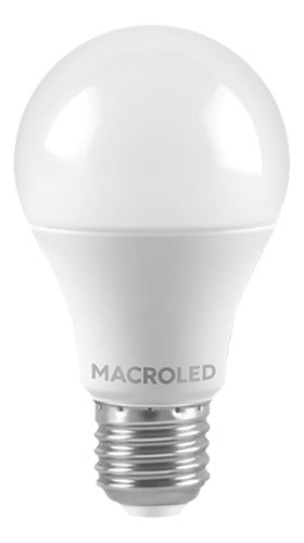 Macroled Pack of 10 Opal Led Bulbs A55 6.5W Warm White 220V 2