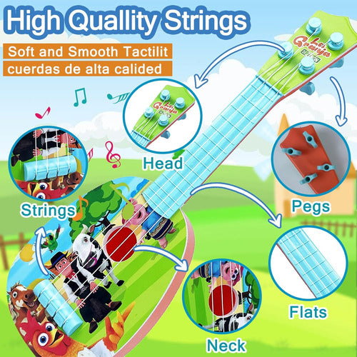 La Granja de Zenón Ukulele for Kids, 38 cm, 4 Strings 2