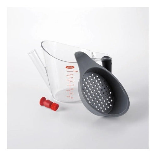 OXO Fat Separator with Measuring Cup Kitchen Healthy 500ml Palermo 1