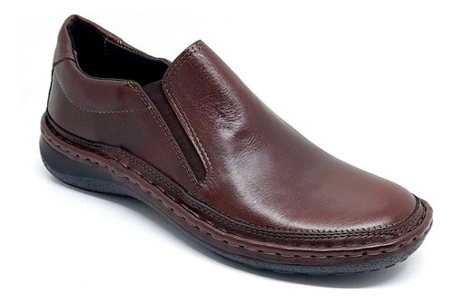 ByB Zapato Cuero Hombre Cosido Acolchado Superconfort 0