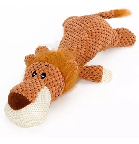 Lili Mascota Plush Toy Lying Lion with Squeaker, Ideal for Dogs 0