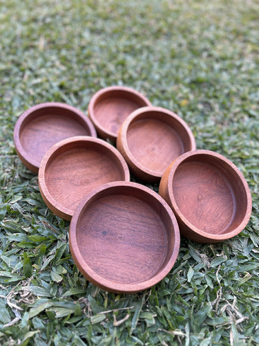 Set X6 Cazuela Plato Algarrobo Locro Humita Madera  15 X 5cm 6