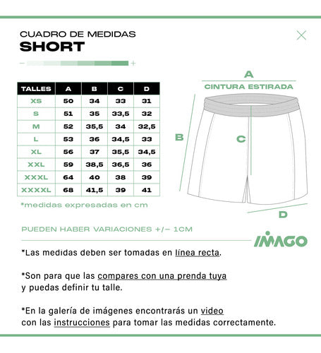 Imago Rugby Shorts / Sizes From 12 To XXXL 4