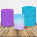 Set of Fabric Covers in Glitter-like Colors for Cylinders 1