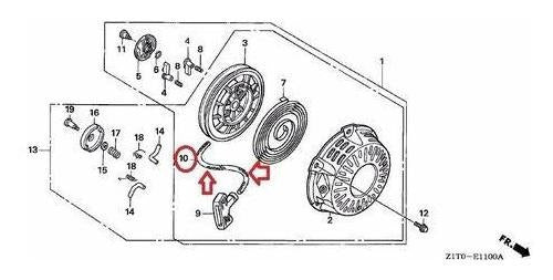 Honda Gx160 Original Honda Pf Motor Starter Rope 1