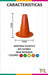 Tourmalhyn Combo Pack of 5 Rigid Training Cones 17x15 cm 1