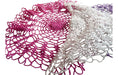 Set of 3 Crocheted Circular Openwork Decorative Doilies X3 0