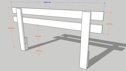 La Tarima - Decoración Security Rail for Children's/Adult Beds (120x55cm) 3